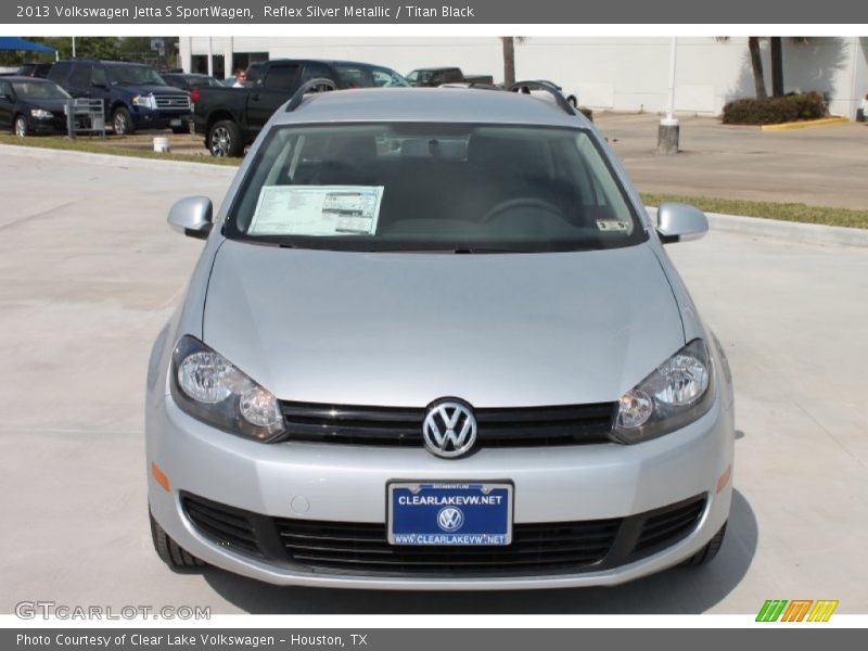 Reflex Silver Metallic / Titan Black 2013 Volkswagen Jetta S SportWagen