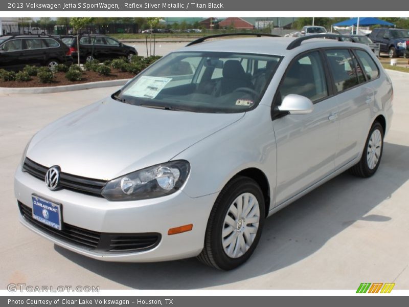 Reflex Silver Metallic / Titan Black 2013 Volkswagen Jetta S SportWagen