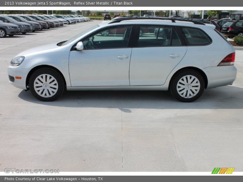 Reflex Silver Metallic / Titan Black 2013 Volkswagen Jetta S SportWagen