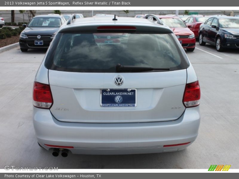 Reflex Silver Metallic / Titan Black 2013 Volkswagen Jetta S SportWagen
