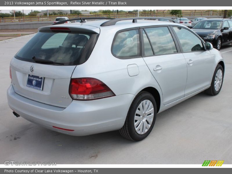 Reflex Silver Metallic / Titan Black 2013 Volkswagen Jetta S SportWagen