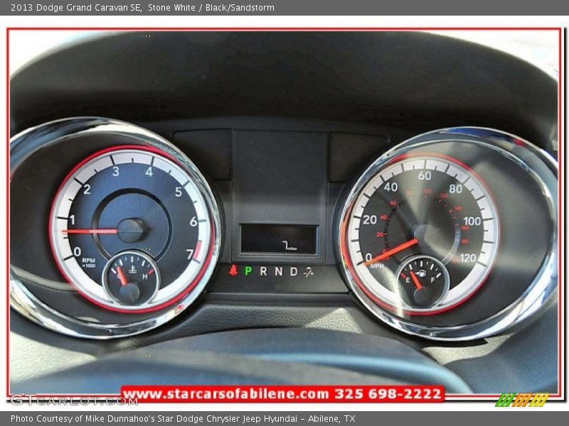 Stone White / Black/Sandstorm 2013 Dodge Grand Caravan SE
