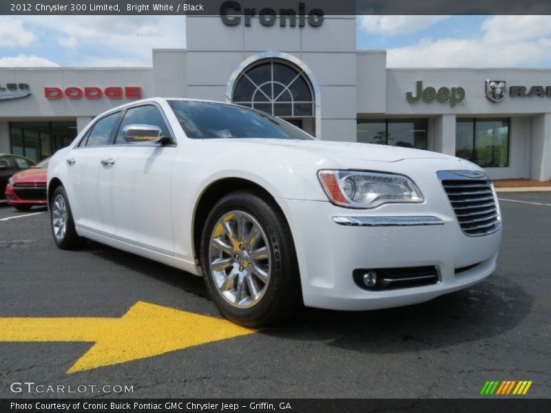 Bright White / Black 2012 Chrysler 300 Limited