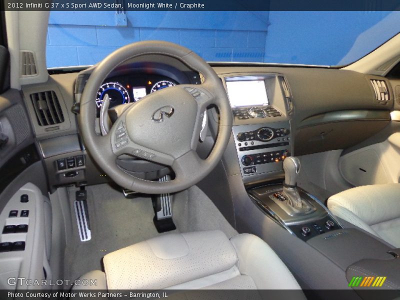 Moonlight White / Graphite 2012 Infiniti G 37 x S Sport AWD Sedan