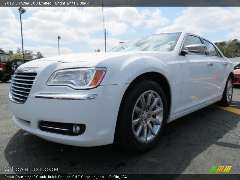 Bright White / Black 2012 Chrysler 300 Limited