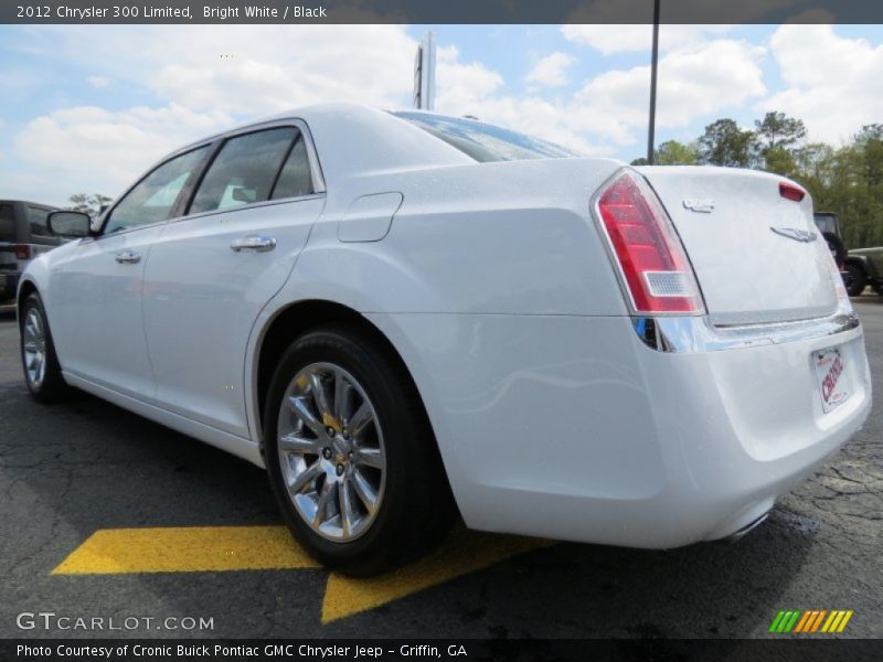Bright White / Black 2012 Chrysler 300 Limited