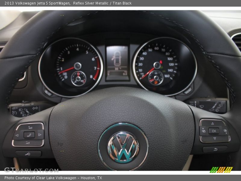 Reflex Silver Metallic / Titan Black 2013 Volkswagen Jetta S SportWagen