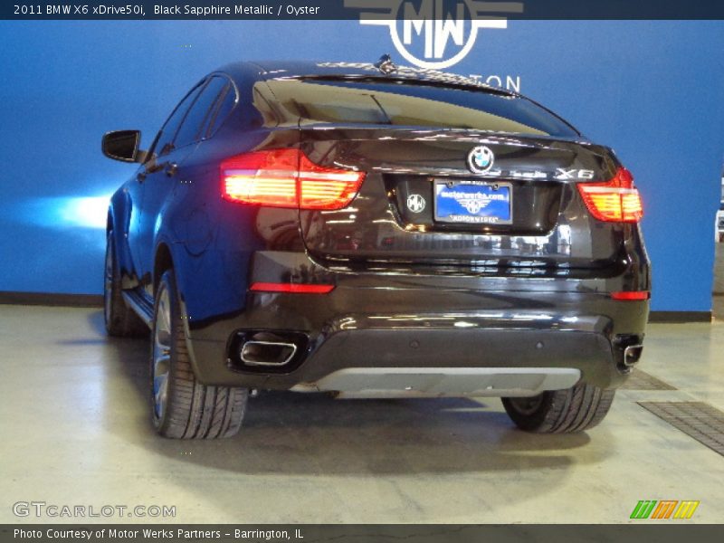 Black Sapphire Metallic / Oyster 2011 BMW X6 xDrive50i