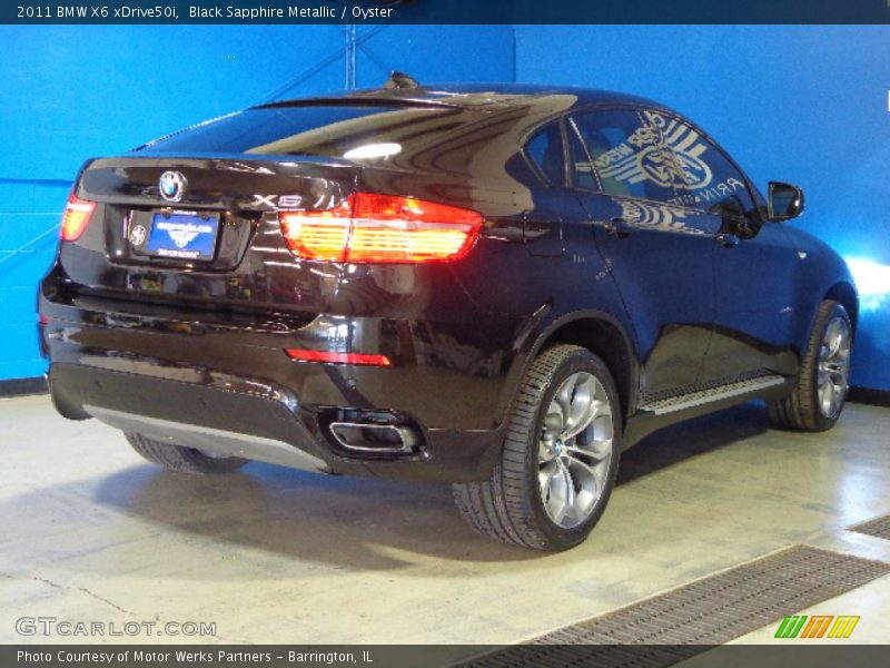 Black Sapphire Metallic / Oyster 2011 BMW X6 xDrive50i