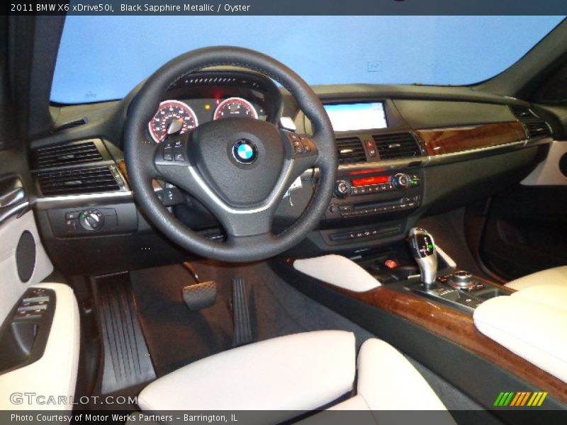 Black Sapphire Metallic / Oyster 2011 BMW X6 xDrive50i