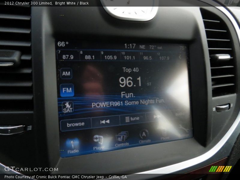 Bright White / Black 2012 Chrysler 300 Limited