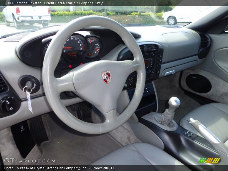 Orient Red Metallic / Graphite Grey 2003 Porsche Boxster
