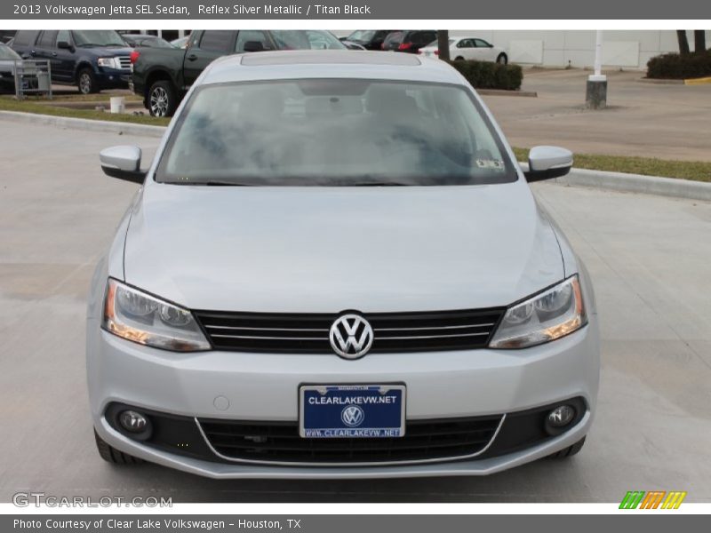 Reflex Silver Metallic / Titan Black 2013 Volkswagen Jetta SEL Sedan