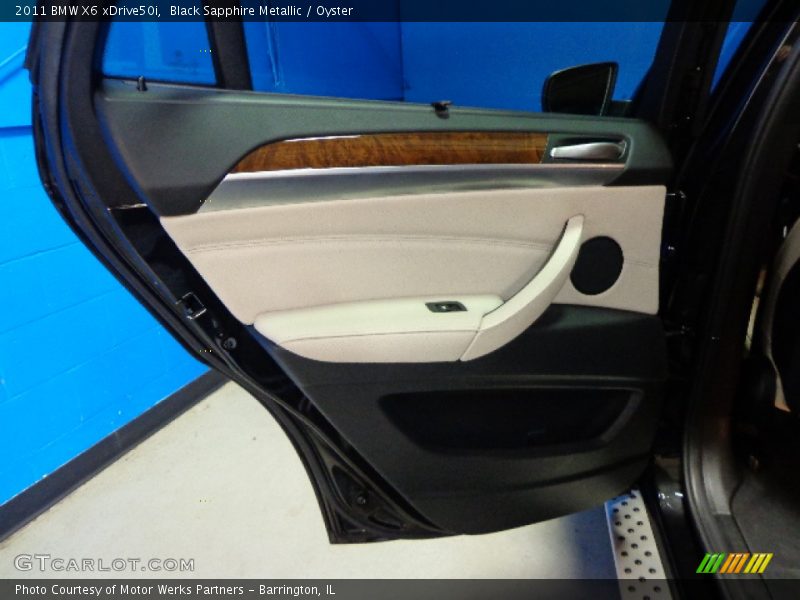 Black Sapphire Metallic / Oyster 2011 BMW X6 xDrive50i