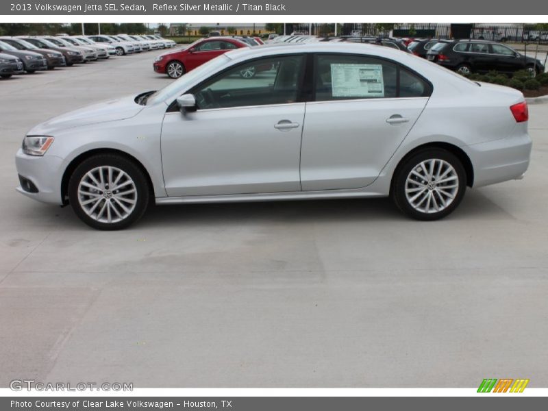 Reflex Silver Metallic / Titan Black 2013 Volkswagen Jetta SEL Sedan