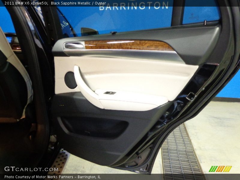 Black Sapphire Metallic / Oyster 2011 BMW X6 xDrive50i