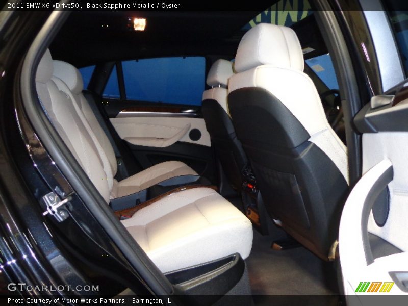 Black Sapphire Metallic / Oyster 2011 BMW X6 xDrive50i