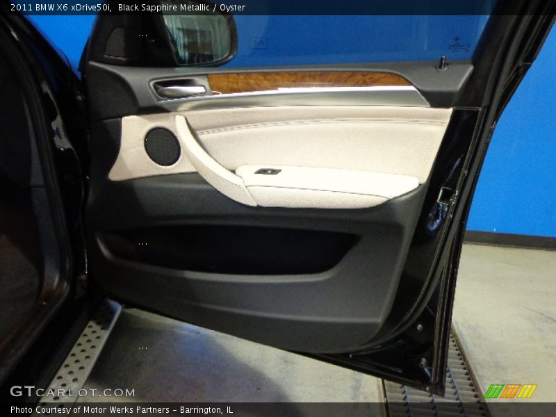 Black Sapphire Metallic / Oyster 2011 BMW X6 xDrive50i