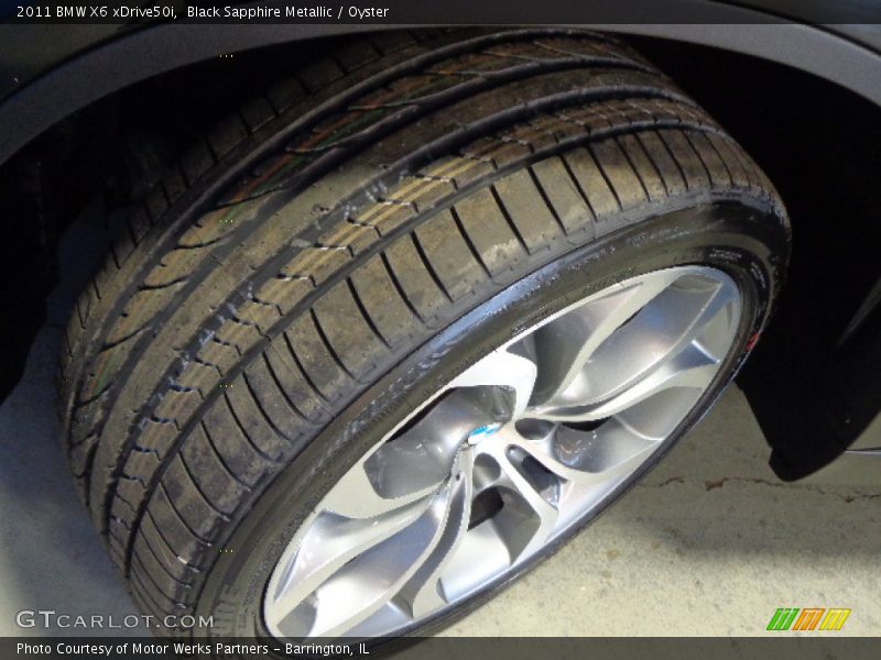 Black Sapphire Metallic / Oyster 2011 BMW X6 xDrive50i