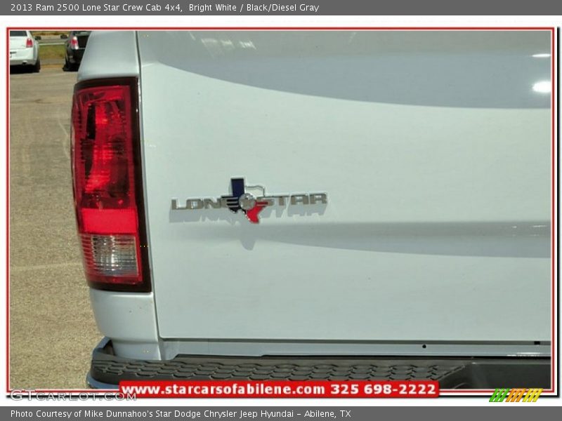 Bright White / Black/Diesel Gray 2013 Ram 2500 Lone Star Crew Cab 4x4