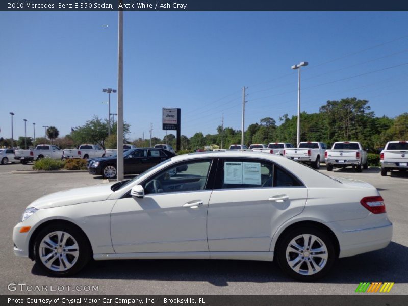 Arctic White / Ash Gray 2010 Mercedes-Benz E 350 Sedan