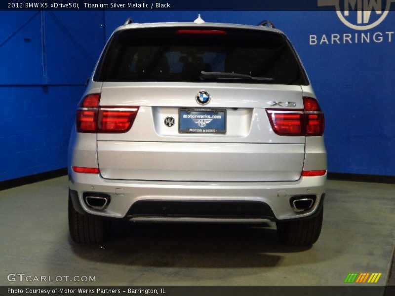 Titanium Silver Metallic / Black 2012 BMW X5 xDrive50i