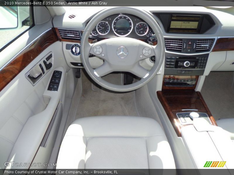 Arctic White / Ash Gray 2010 Mercedes-Benz E 350 Sedan