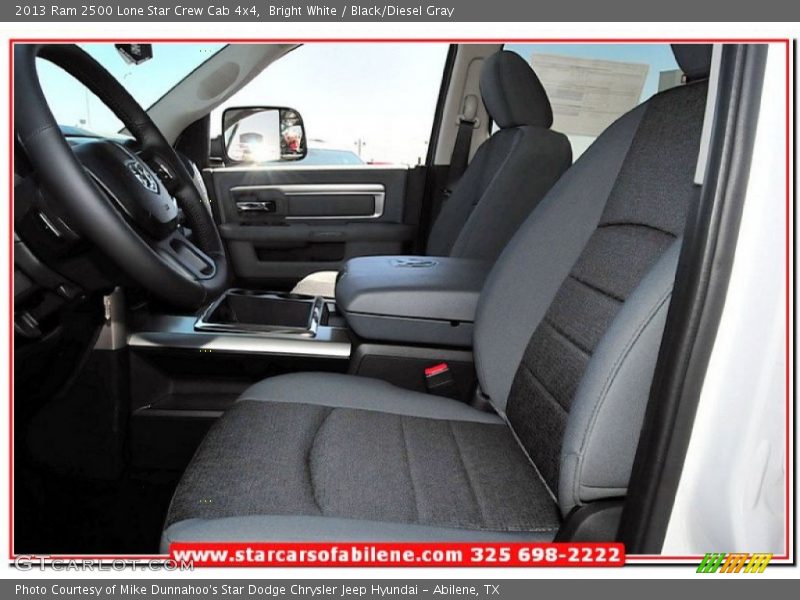 Bright White / Black/Diesel Gray 2013 Ram 2500 Lone Star Crew Cab 4x4