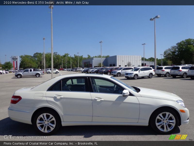 Arctic White / Ash Gray 2010 Mercedes-Benz E 350 Sedan