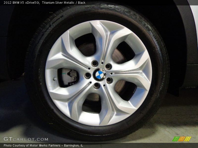 Titanium Silver Metallic / Black 2012 BMW X5 xDrive50i