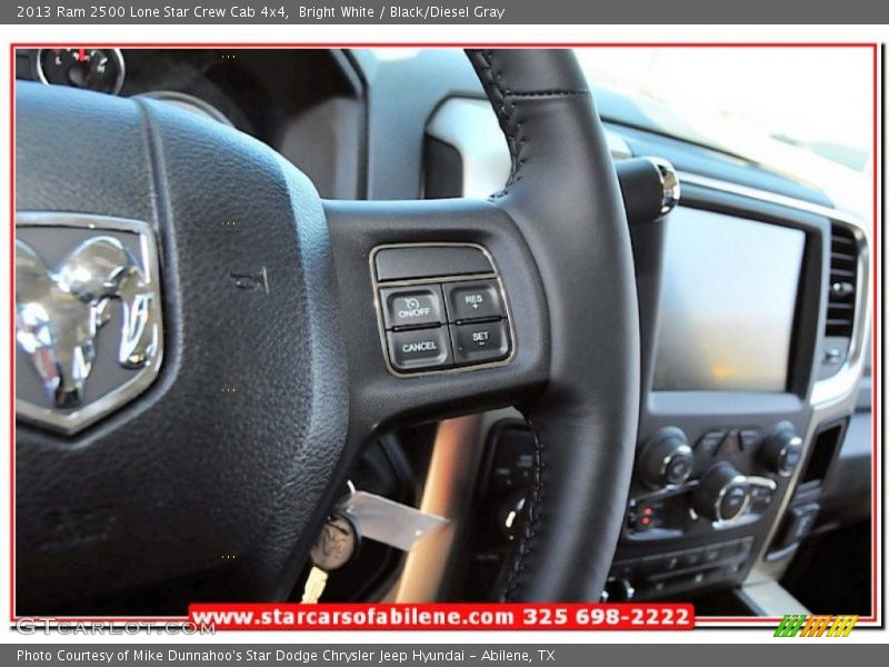 Bright White / Black/Diesel Gray 2013 Ram 2500 Lone Star Crew Cab 4x4