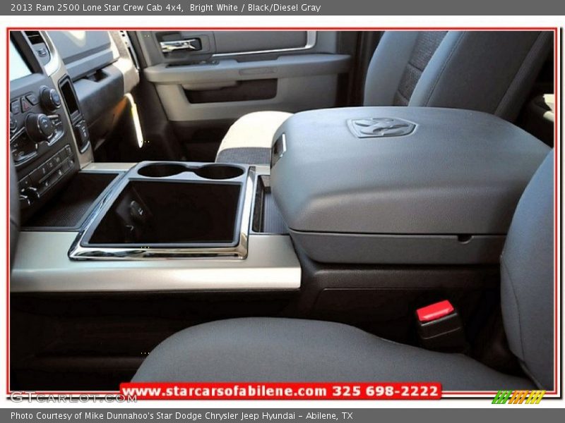 Bright White / Black/Diesel Gray 2013 Ram 2500 Lone Star Crew Cab 4x4