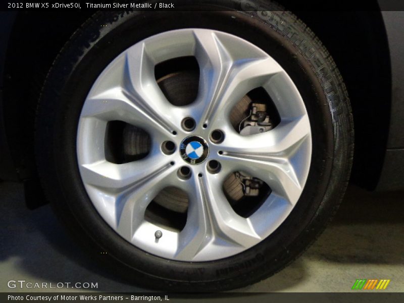 Titanium Silver Metallic / Black 2012 BMW X5 xDrive50i
