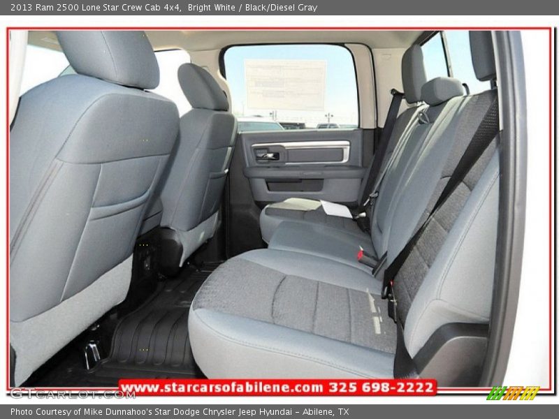 Bright White / Black/Diesel Gray 2013 Ram 2500 Lone Star Crew Cab 4x4