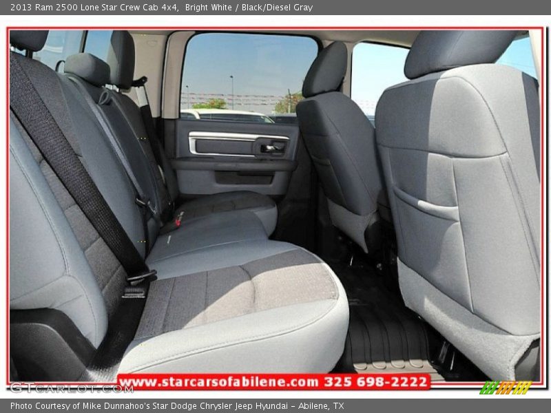 Bright White / Black/Diesel Gray 2013 Ram 2500 Lone Star Crew Cab 4x4