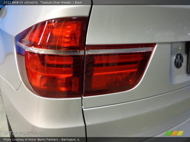 Titanium Silver Metallic / Black 2012 BMW X5 xDrive50i