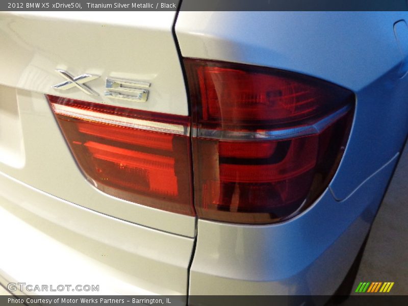Titanium Silver Metallic / Black 2012 BMW X5 xDrive50i