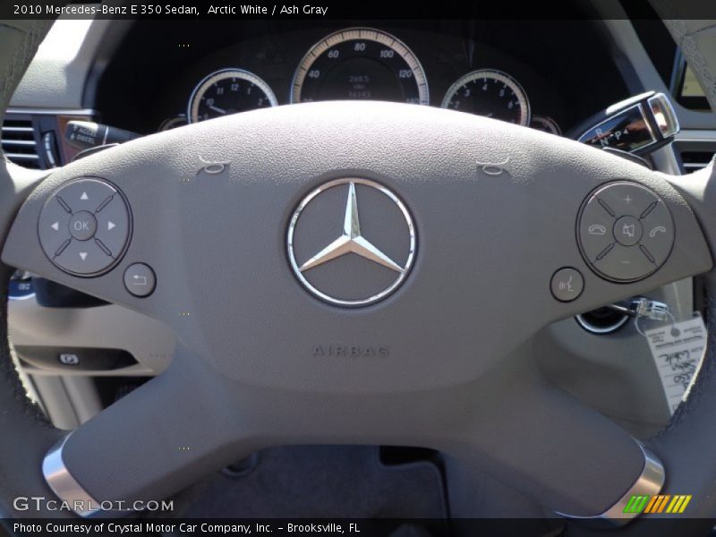Arctic White / Ash Gray 2010 Mercedes-Benz E 350 Sedan