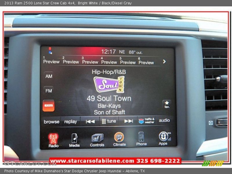 Bright White / Black/Diesel Gray 2013 Ram 2500 Lone Star Crew Cab 4x4