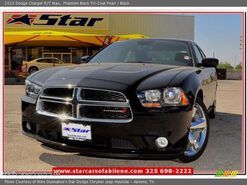 Phantom Black Tri-Coat Pearl / Black 2013 Dodge Charger R/T Max