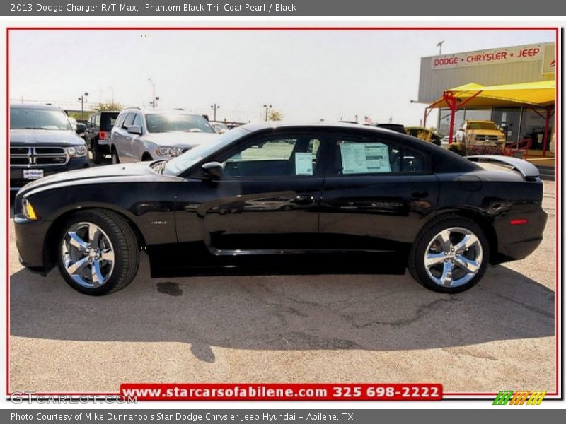 Phantom Black Tri-Coat Pearl / Black 2013 Dodge Charger R/T Max