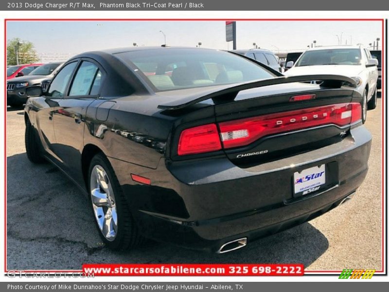Phantom Black Tri-Coat Pearl / Black 2013 Dodge Charger R/T Max
