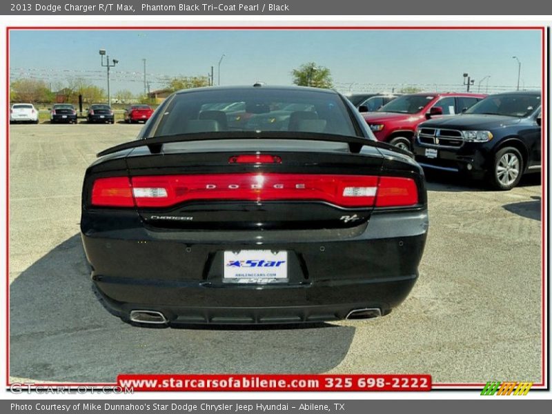 Phantom Black Tri-Coat Pearl / Black 2013 Dodge Charger R/T Max