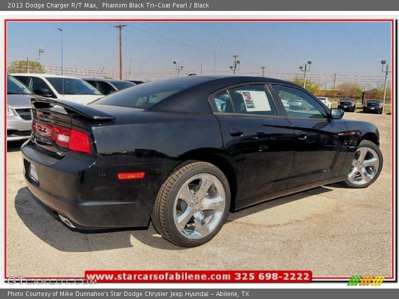 Phantom Black Tri-Coat Pearl / Black 2013 Dodge Charger R/T Max