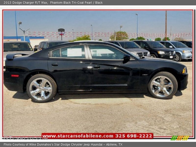 Phantom Black Tri-Coat Pearl / Black 2013 Dodge Charger R/T Max