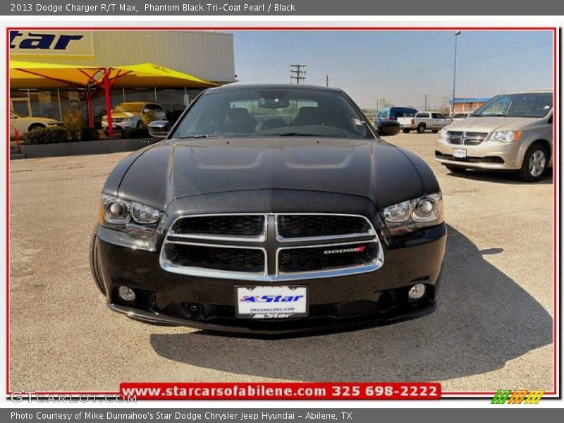 Phantom Black Tri-Coat Pearl / Black 2013 Dodge Charger R/T Max