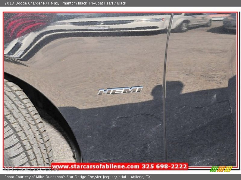 Phantom Black Tri-Coat Pearl / Black 2013 Dodge Charger R/T Max
