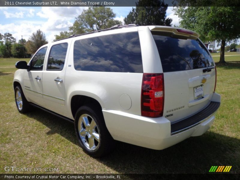 White Diamond Tricoat / Ebony 2011 Chevrolet Suburban LTZ