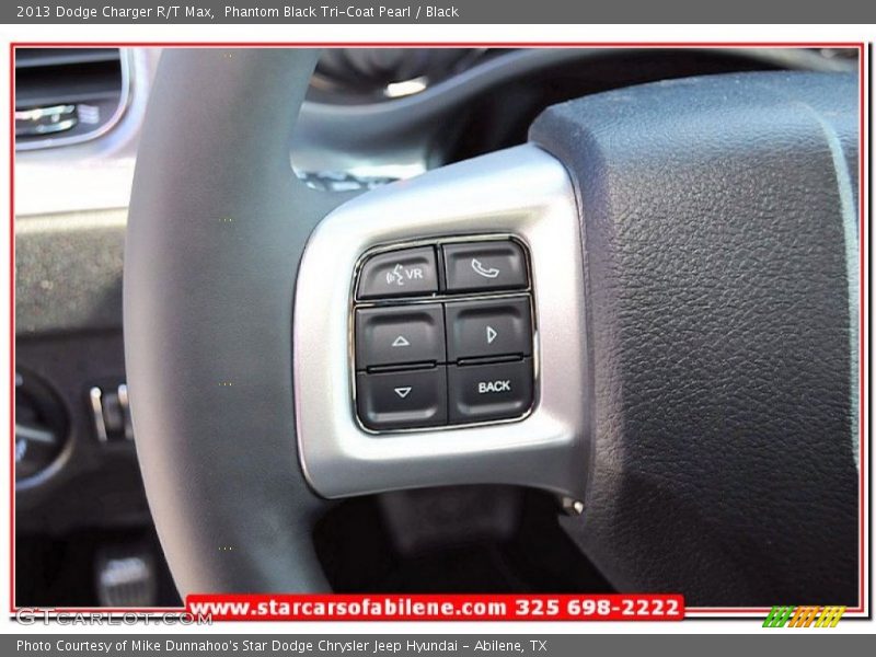 Phantom Black Tri-Coat Pearl / Black 2013 Dodge Charger R/T Max