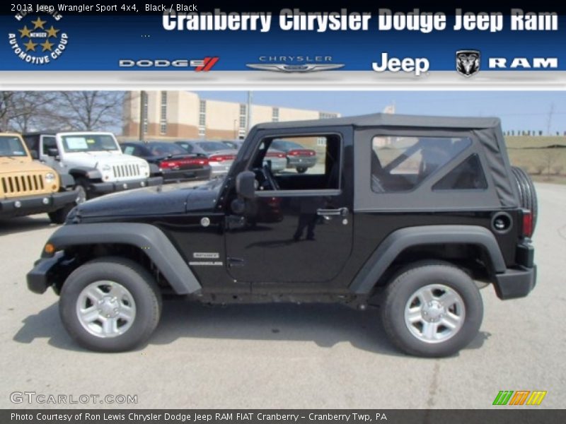 Black / Black 2013 Jeep Wrangler Sport 4x4